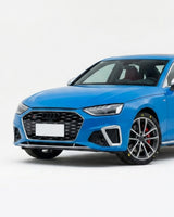 2020–2021 Audi A4 S-Line / S4 B9 Sedan 2-Piece Front Bumper Splitter – Carbon Fiber