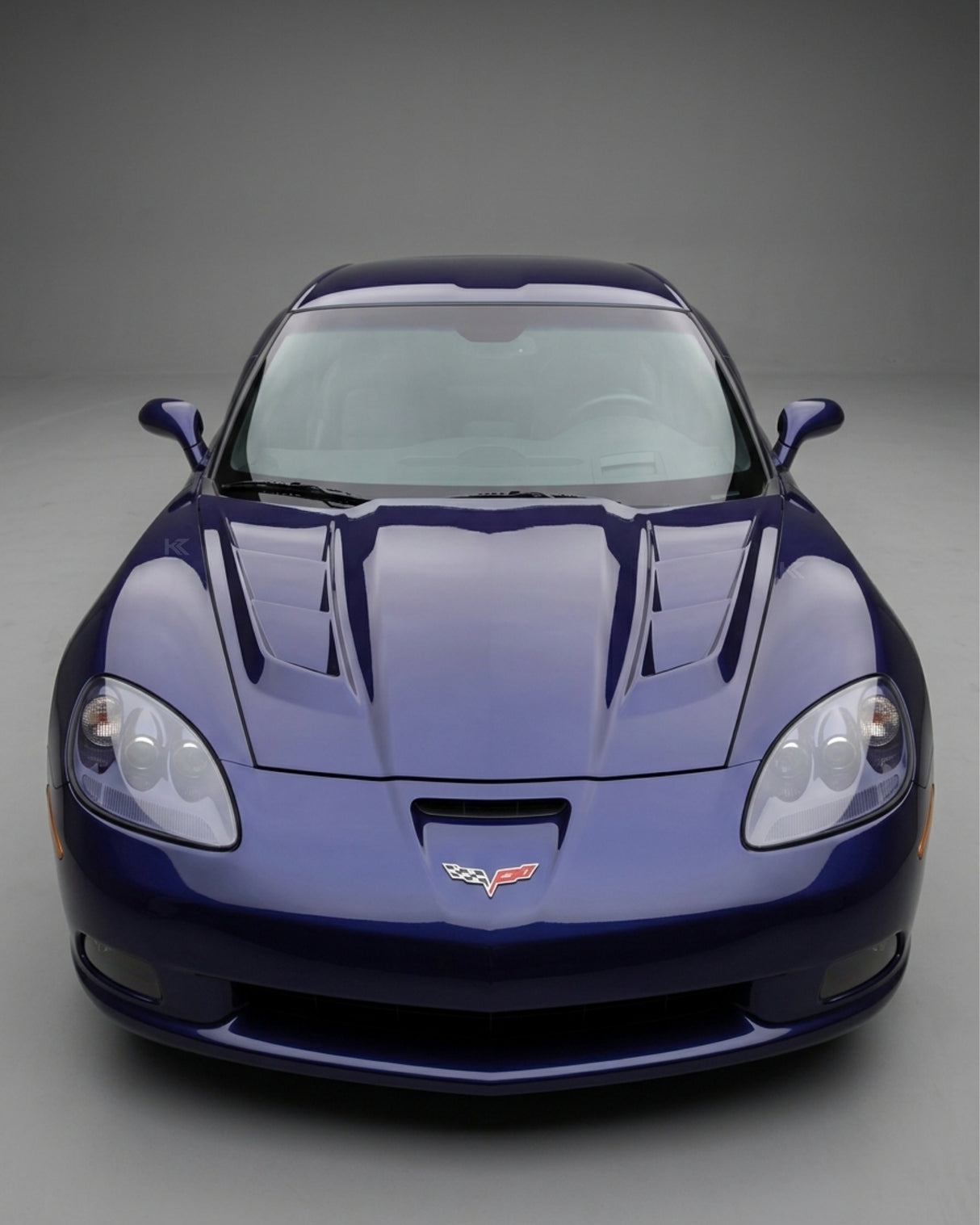 2005–2013 Chevrolet Corvette C6 H-Design Style Hood (1-Piece) – Fiberglass (FRP)