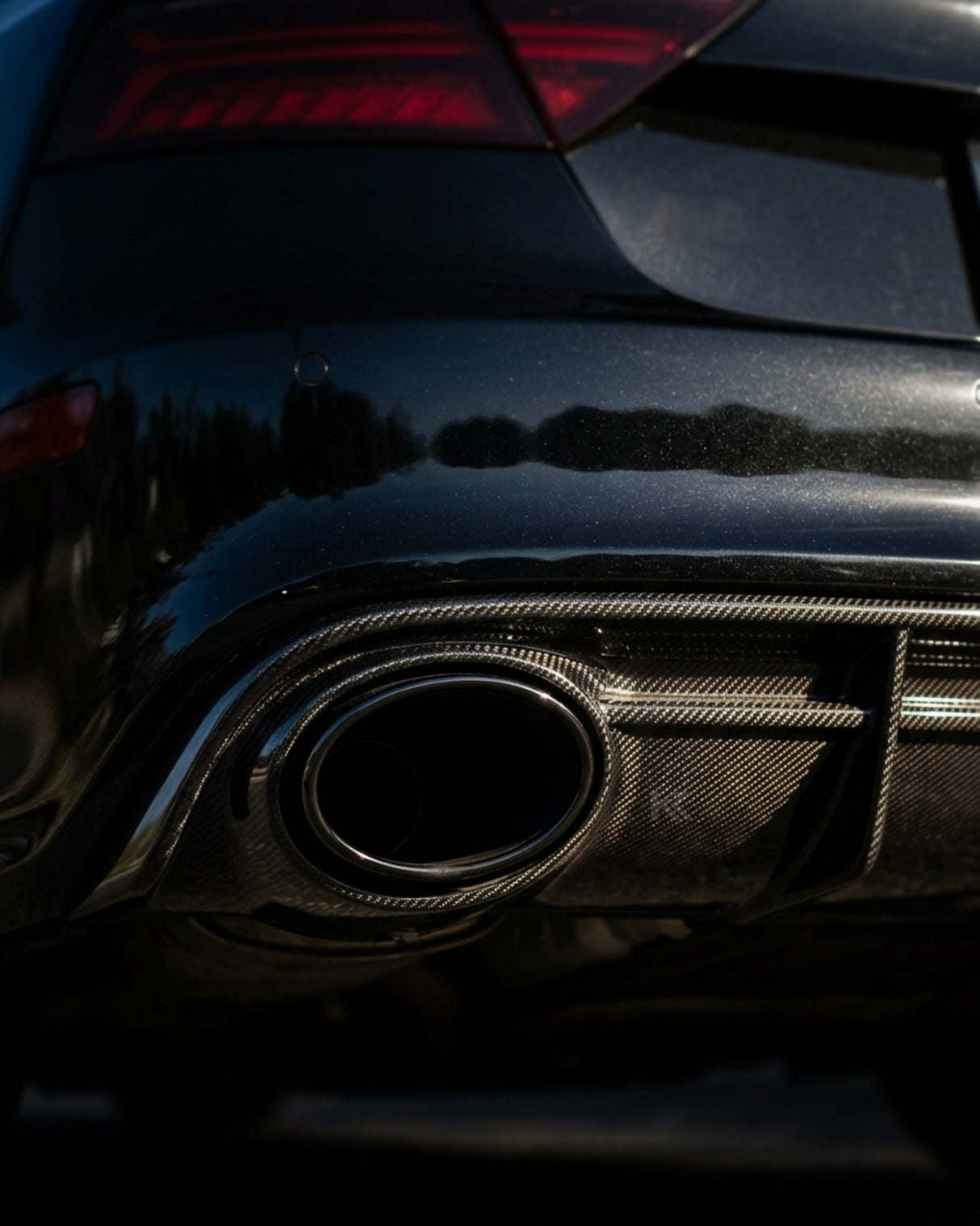 2014–2018 Audi RS7 C7 4G Sportback Factory Style Rear Bumper Diffuser – Dry Carbon Fiber