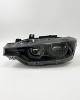 BMW 3 Series F30 / F31 / F35 V3 Smoked Triple-Color LED Headlight Assembly (White / Yellow / Red DRL) 2012 - 2018 (Replaces 63117314531)