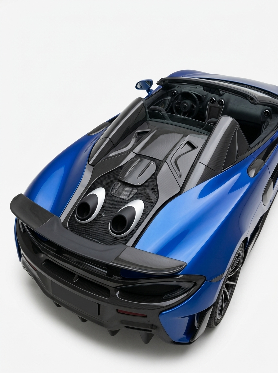 2015-2019 McLaren 540C 570S 600LT Engine Cover - Dry Carbon Fiber