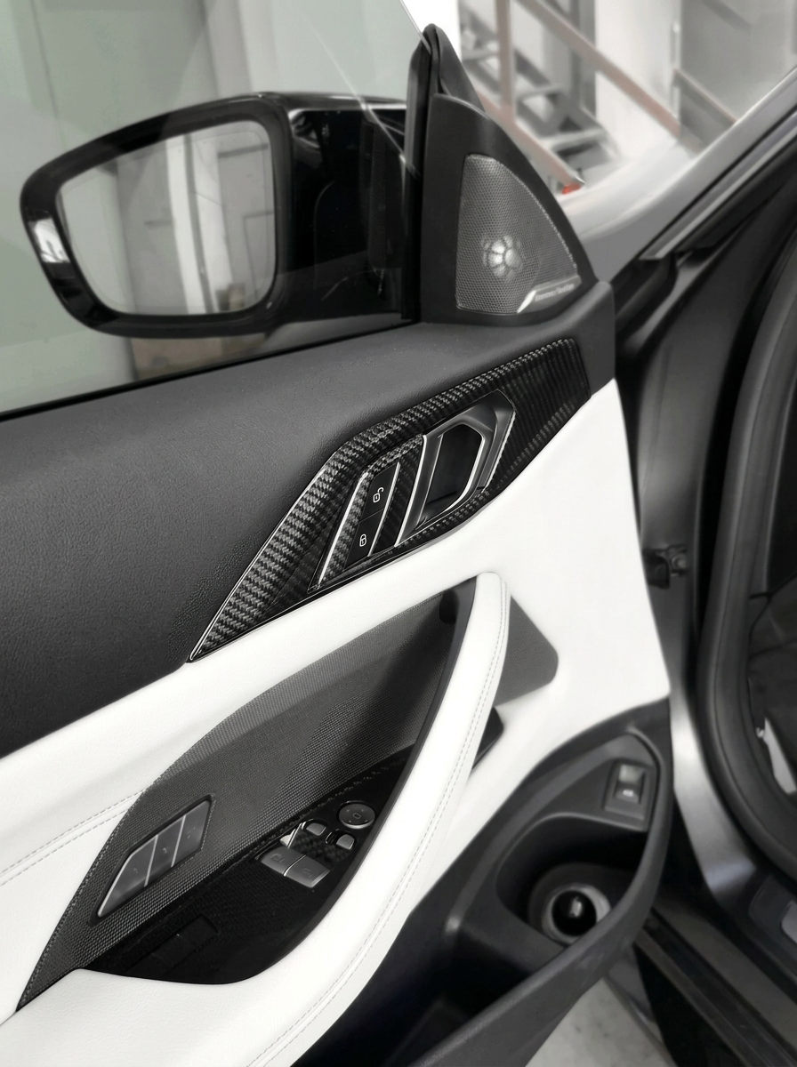 BMW 4 Series G82 G22 Carbon Fiber Interior Door Trim Set (2021+)