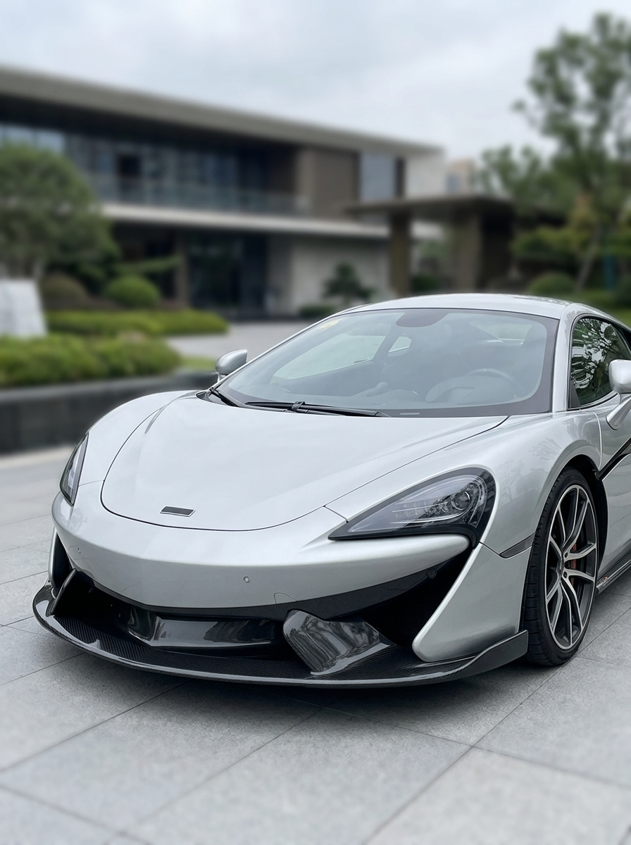 McLaren 570S Bolt-On Front Bumper Lip Splitter - Dry Carbon Fiber