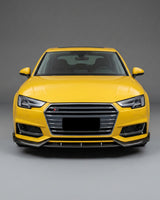 2017–2018 Audi A4 S-Line / S4 B9 Sedan 3-Piece Front Lip Kit – Carbon Fiber