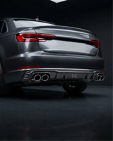2017–2019 Audi A4 S-Line / S4 B9 Sedan Sport Rear Bumper Lip – Carbon Fiber