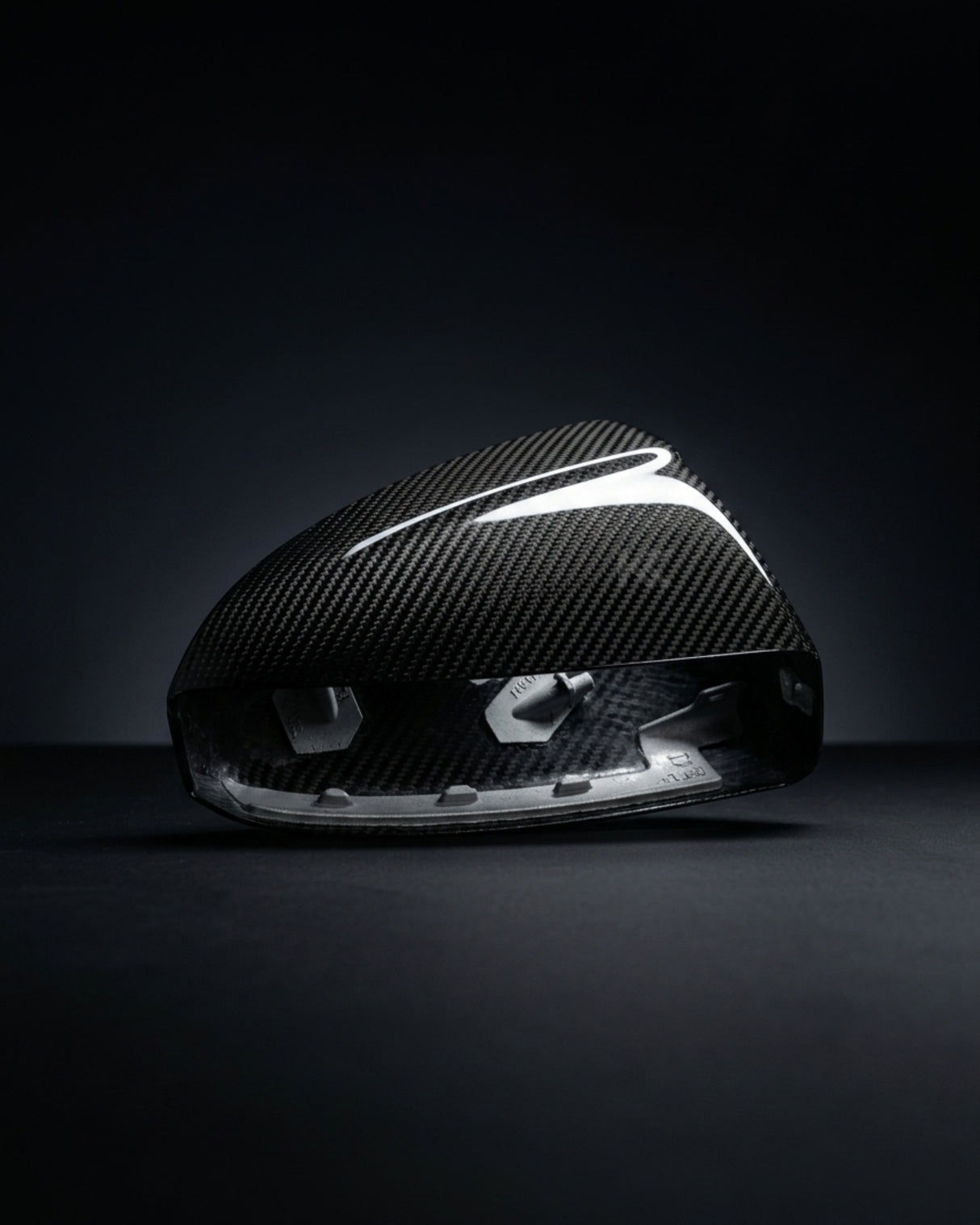 2019–2023 Audi R8 V10 Coupe Mirror Covers – Prepreg Dry Carbon Fiber