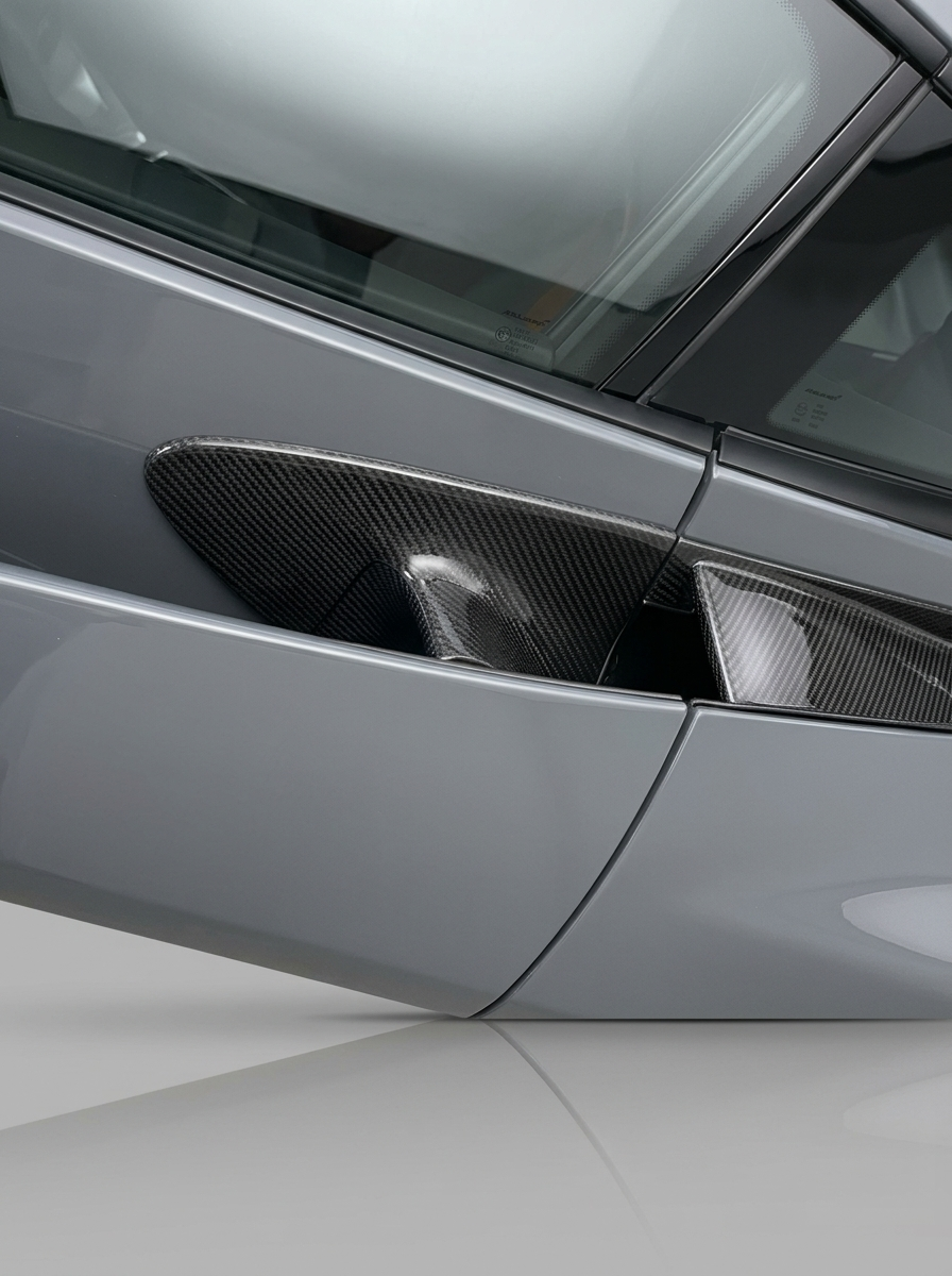 McLaren 720S Spider Dry Carbon Fiber Door Handle Covers 2017 - 2019 Pair