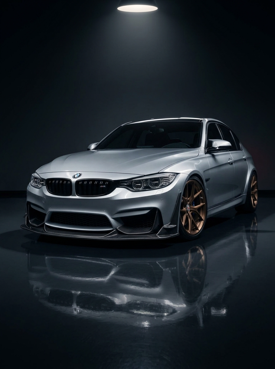 BMW 3 Series F80 M3 F82 F83 M4 Laptor Style Carbon Fiber Front Lip (2015 - 2021)