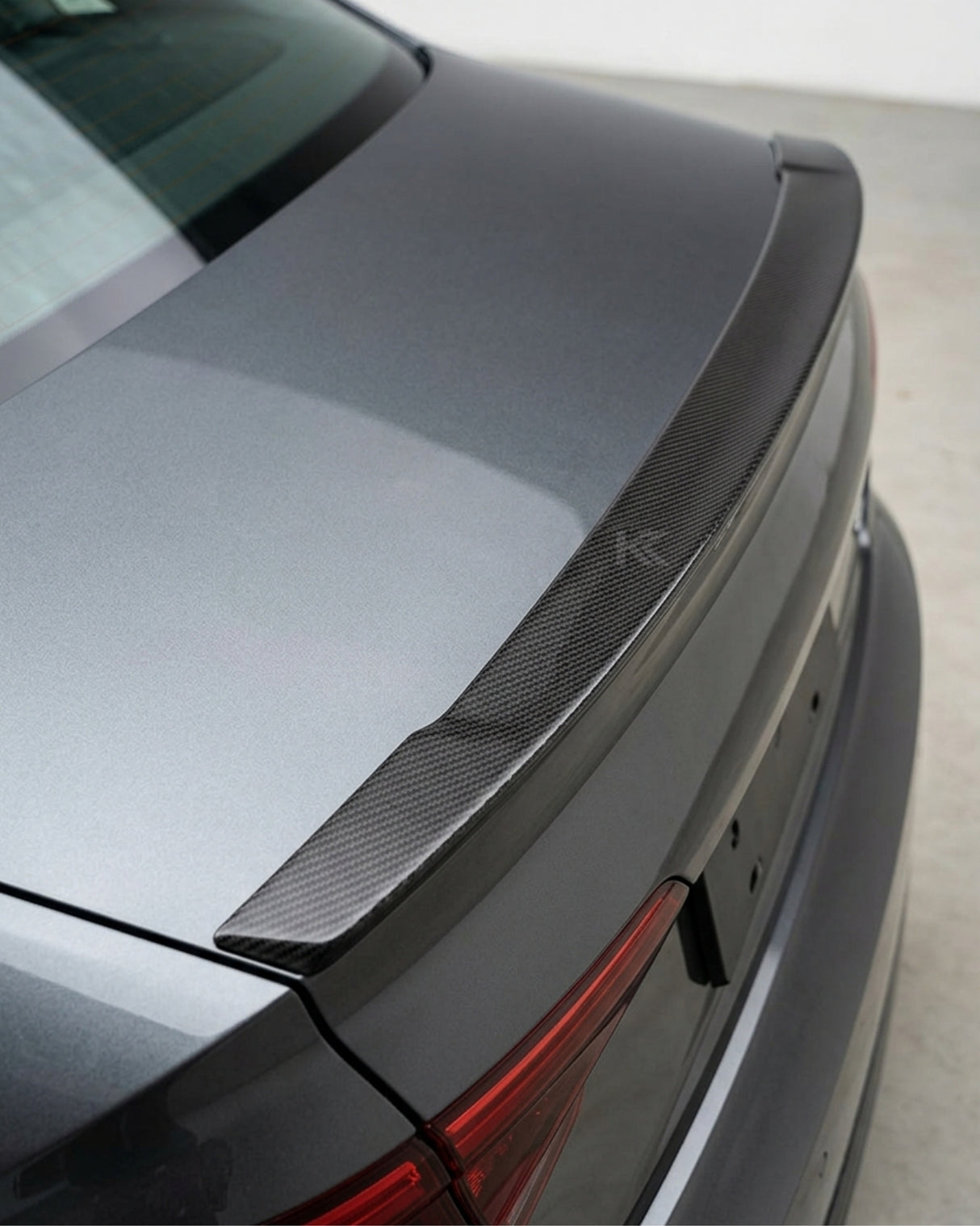 2017–2019 Audi A4 S-Line / S4 B9 Sedan Single Deck Rear Trunk Spoiler – Carbon Fiber
