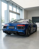 2016–2019 Audi R8 V10 / V10 Plus Coupe 4S Gen 2 Rear Bumper Blades – Carbon Fiber
