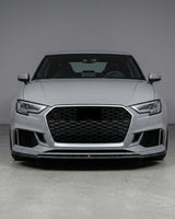 2017–2019 Audi RS3 8V Sedan Front Bumper Lip – Forged Carbon Fiber