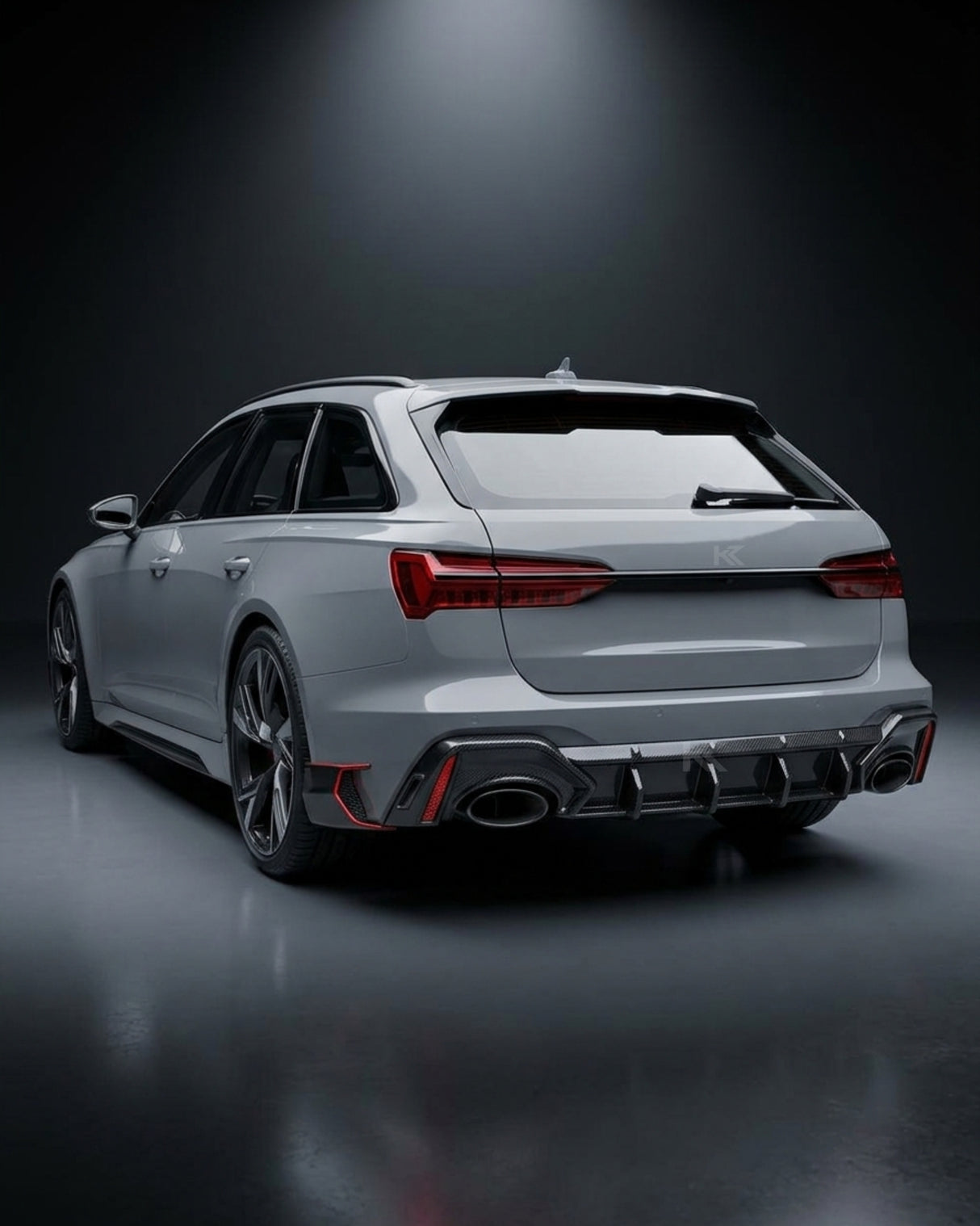 2019–2021 Audi RS6 / A6 C8 Avant Wagon Rear Bumper Diffuser – Dry Carbon Fiber