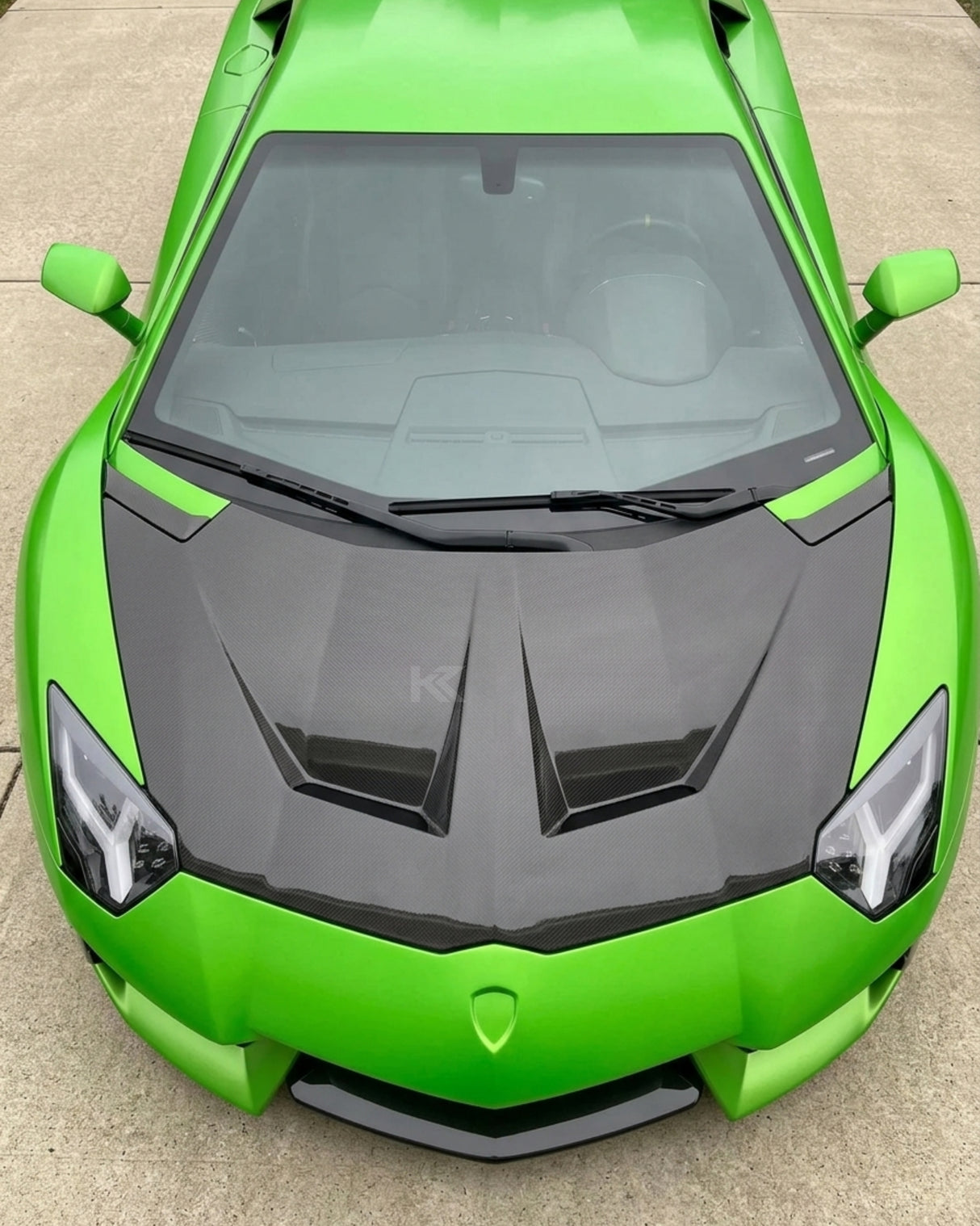 2011–2022 Lamborghini Aventador 1016 Style Front Hood – Dry Carbon Fiber