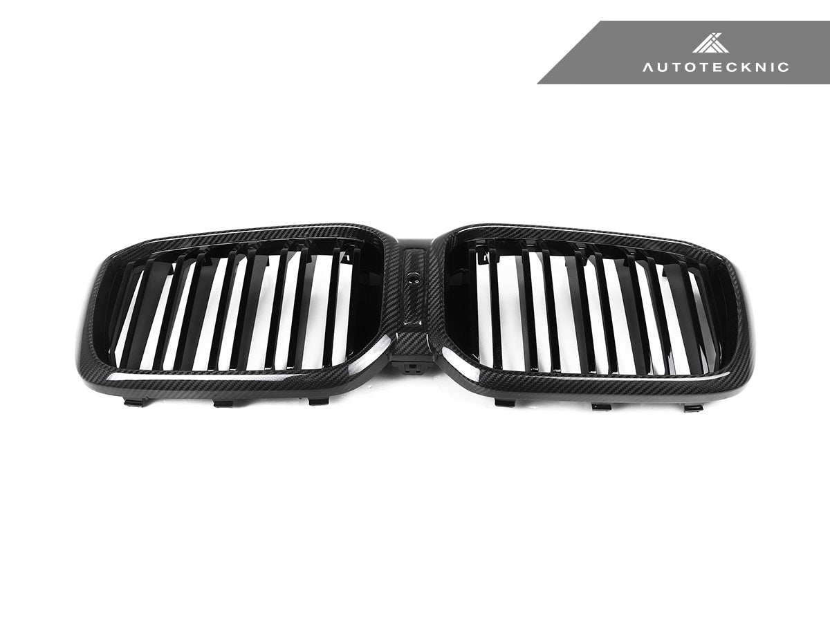 AutoTecknic Dry Carbon Fiber Dual-Slats Front Grille Set - G01 X3 LCI | G02 X4 LCI
