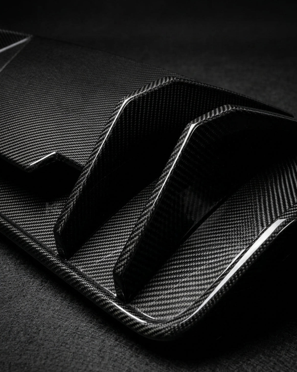 2016–2018 Audi R8 V10 & V10 Plus Coupe Custom Style Rear Bumper Lip Diffuser – Dry Carbon Fiber