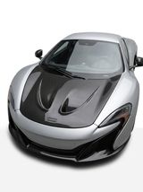 McLaren 650S P1 Style Bolt-On Hood Bonnet - Dry Carbon Fiber