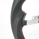 Corvette C6 Flat Bottom Steering Wheel – Hydro-Dip Carbon Fiber Woodgrain Finish (2007–2013)