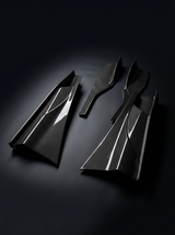 McLaren 720S Spider 765LT Style Dry Carbon Fiber Side Skirts Polished Finish 2017 - 2019 Pair