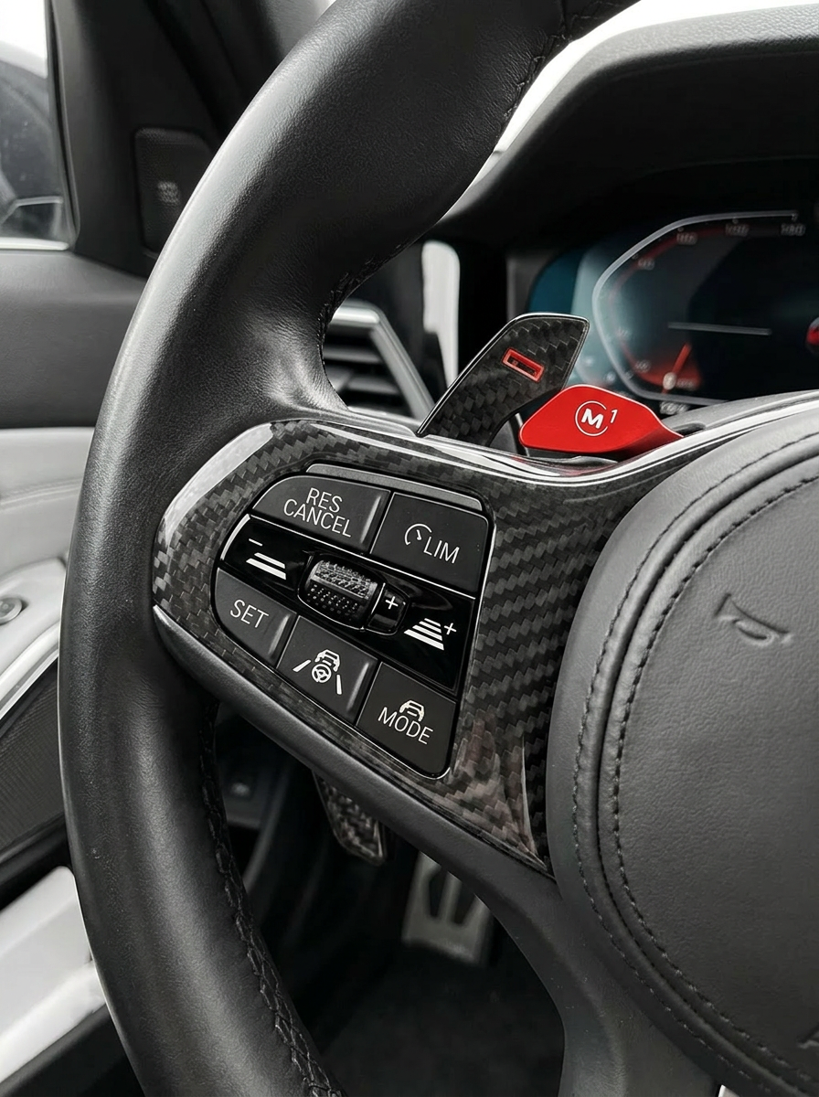 BMW 3/4 Series G80/G81/G82/G83/G87 Carbon Fiber Paddle Shifters (2021+)