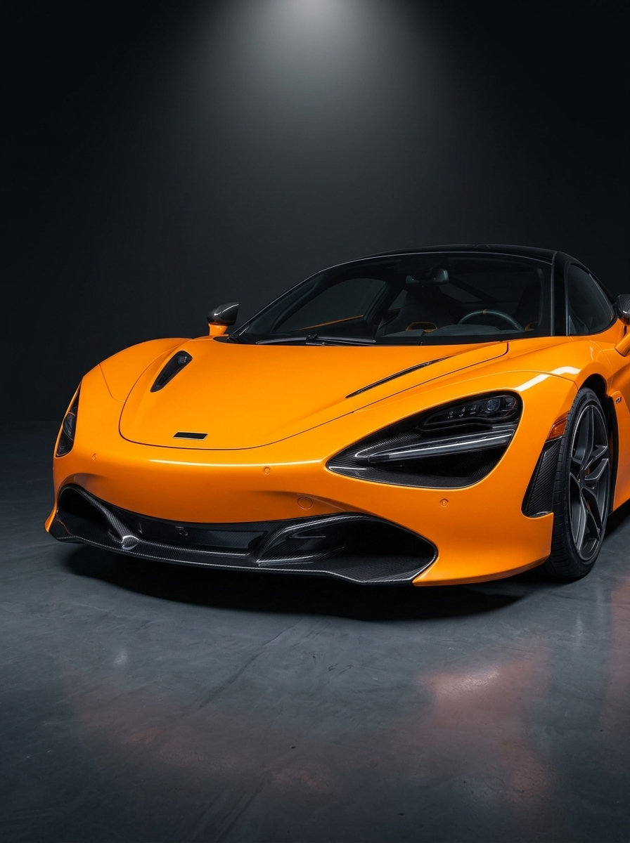 McLaren 720S Spider Dry Carbon Fiber Front Lip Splitter OEM Style 2017 - 2019