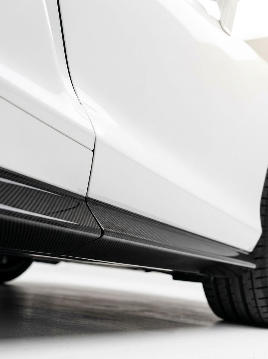 McLaren GT Dry Carbon Fiber Side Skirts OEM Style 2019+ Pair
