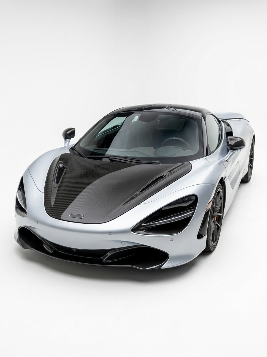 McLaren 720S Dry Carbon Fiber Engine Hood Bonnet Bolt-On