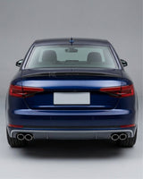 2017–2023 Audi A4 S-Line / S4 B9 Sedan Single Deck Rear Trunk Spoiler – Carbon Fiber