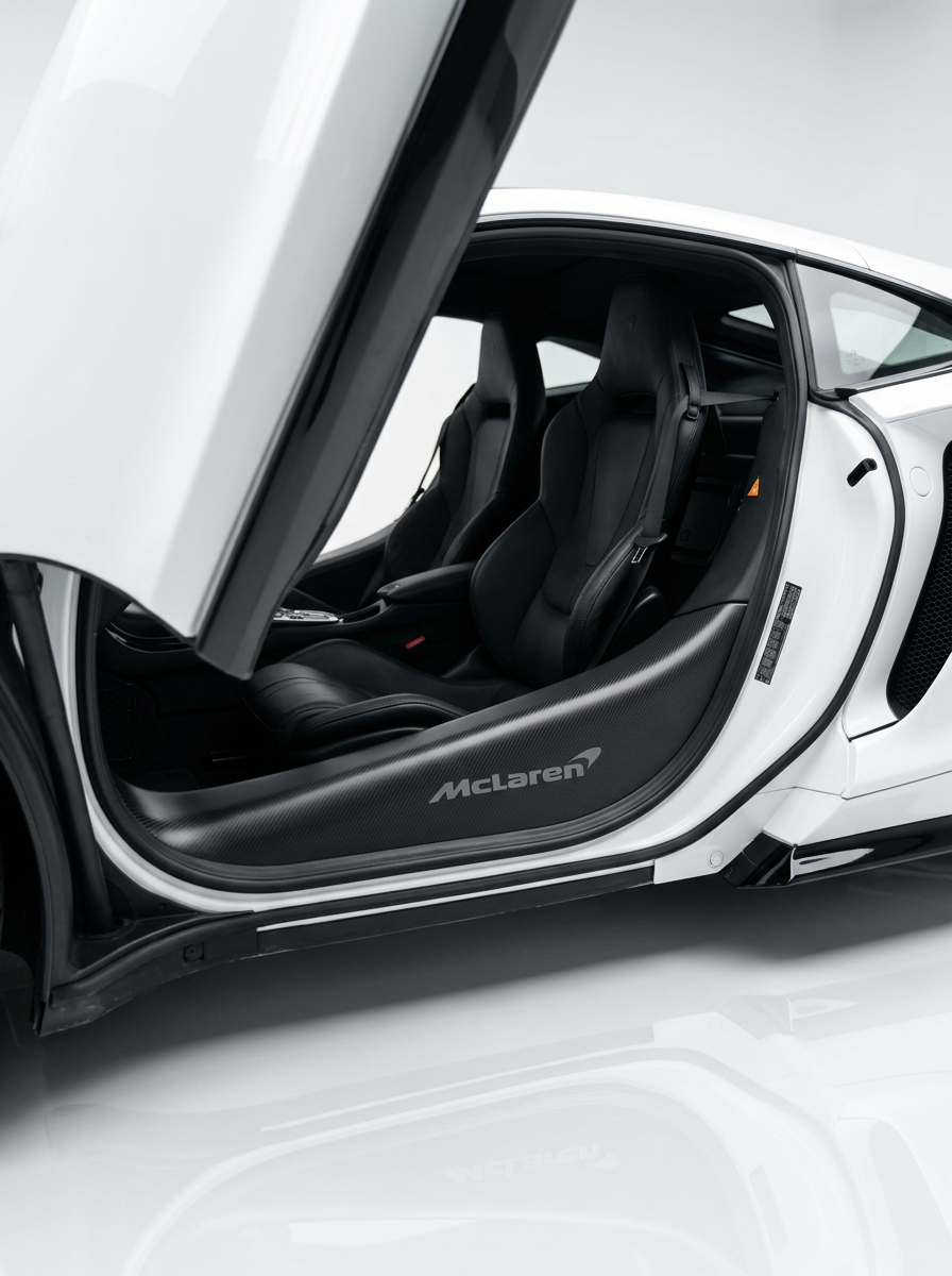 McLaren GT Dry Carbon Fiber Door Sill Trims 2019+ Pair