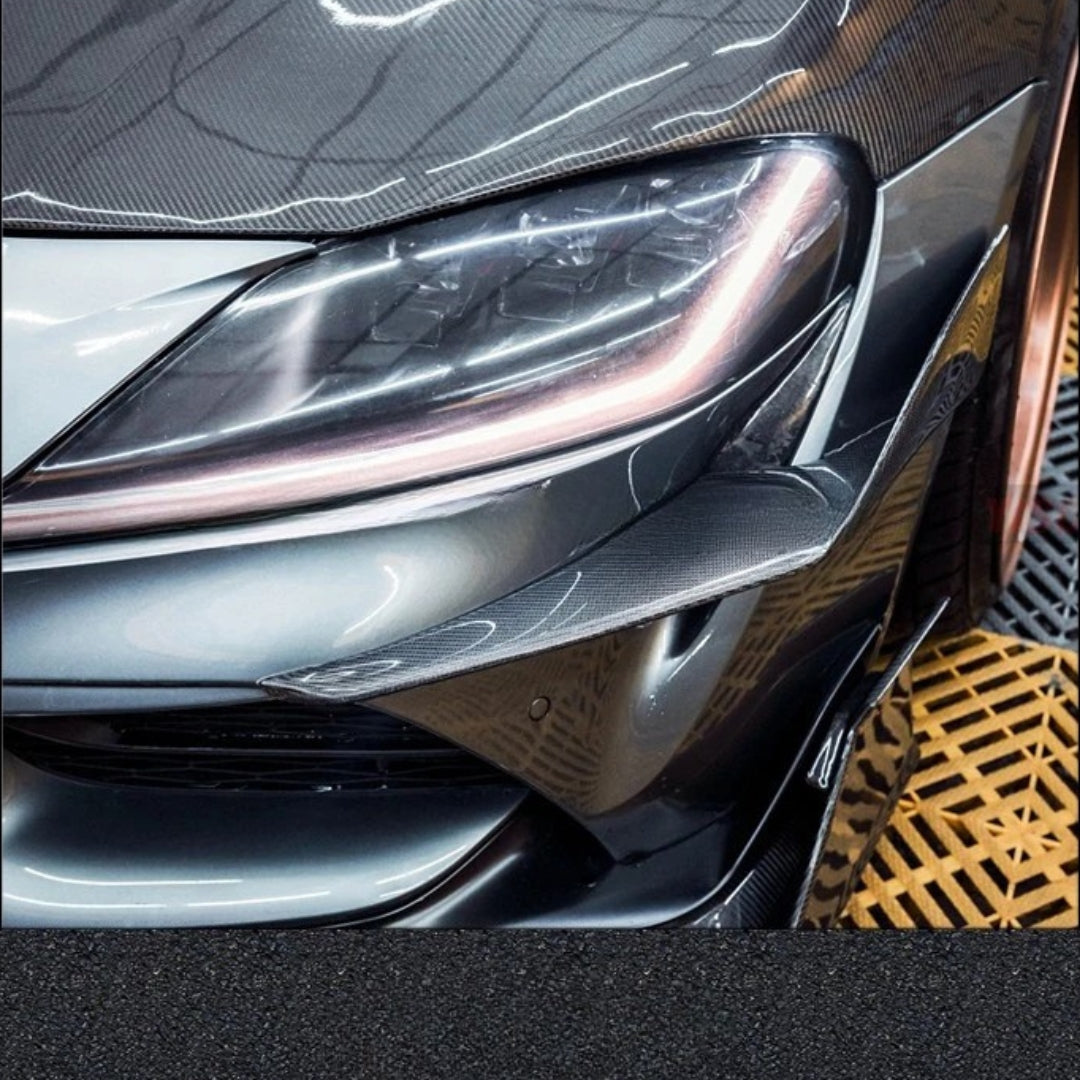 Carbon Fiber Front Wind Knife Aero Kit – Toyota Supra A90 YISO V2 Style