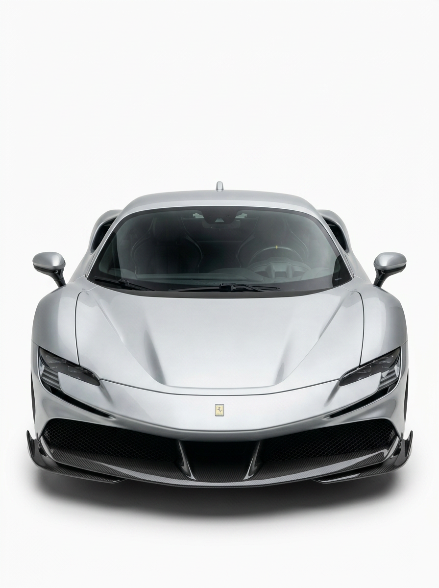 2019+ Ferrari SF90 OEM Style Bolt-On Front Bumper - Dry Carbon Fiber