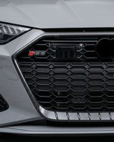 2019–2021 Audi RS6 C8 Avant Front Grille Insert Trim Cover – Dry Carbon Fiber