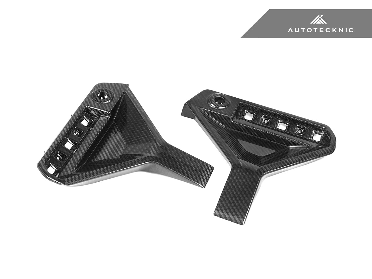 AutoTecknic Dry Carbon Rear Bumper Reflector Trim Set - G87 M2
