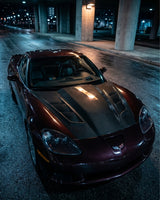 2005–2013 Chevrolet Corvette C6 H-Design Style Hood – Carbon Fiber