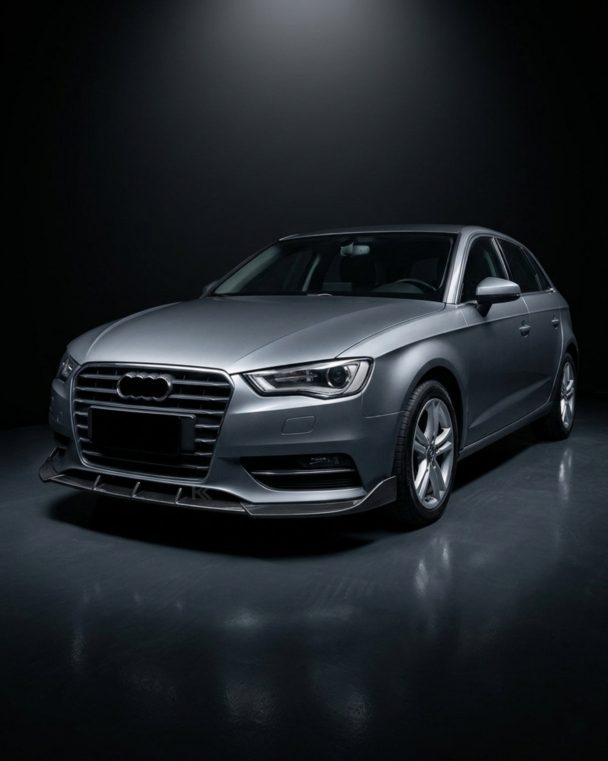 2014–2016 Audi A3 S-Line / S3 8V Hatchback Front Lip Splitter – Pre-Preg Dry Carbon Fiber