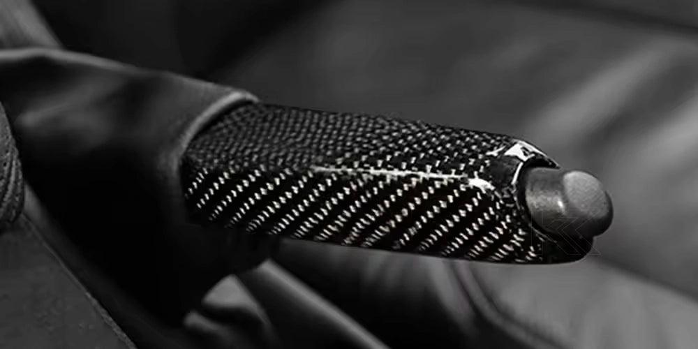 BMW Carbon Fiber Handbrake Lever Cover - K2 Industries