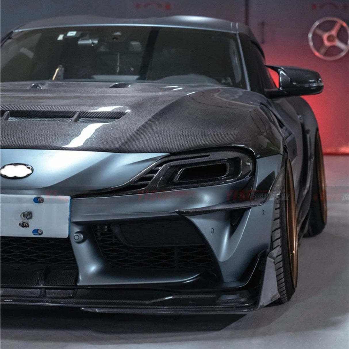 Carbon Fiber Intake Headlight Duct Cover – Toyota Supra A90 Aero Kit