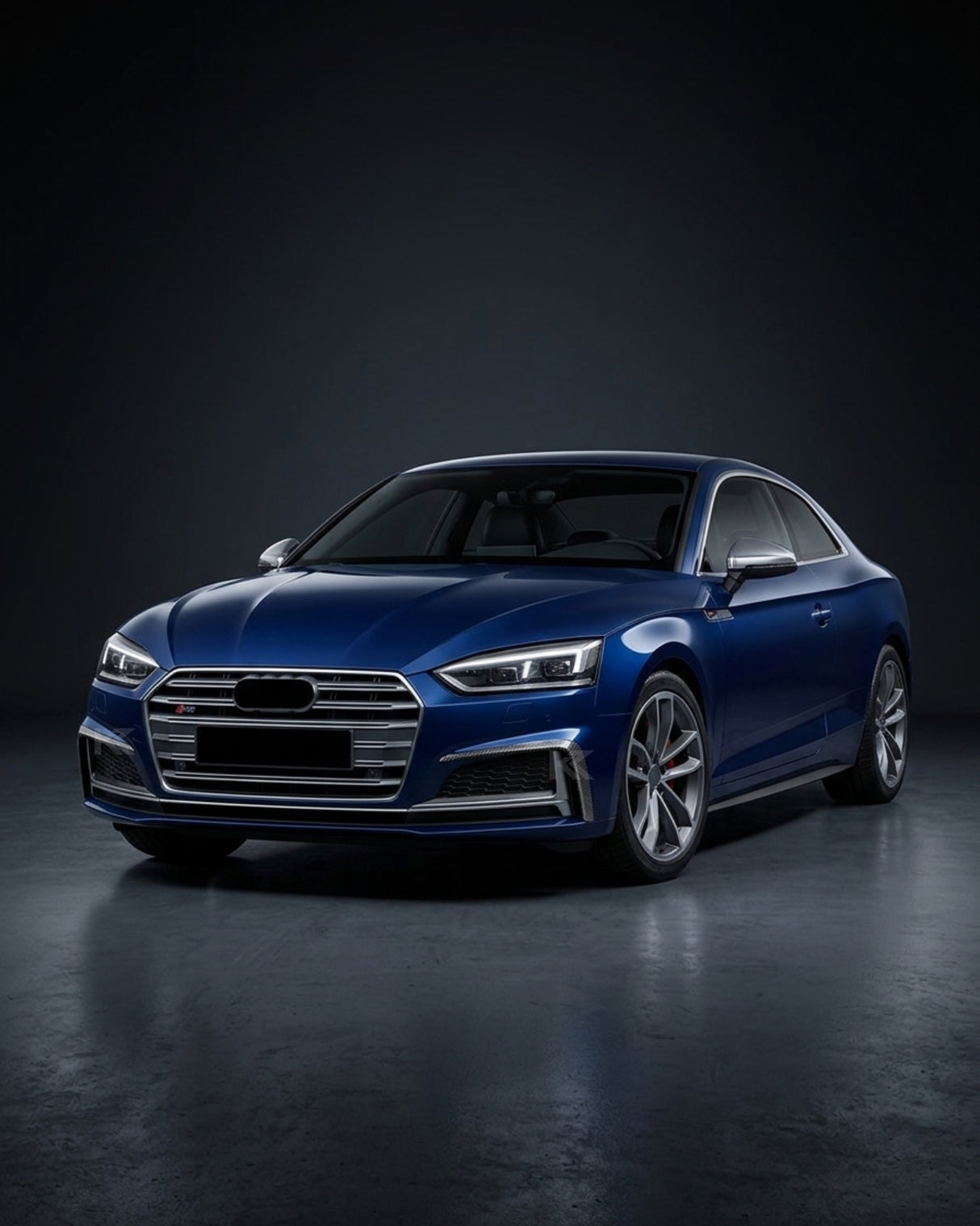 2017–2019 Audi A5 S-Line / S5 B9 Front Bumper Canards – Carbon Fiber