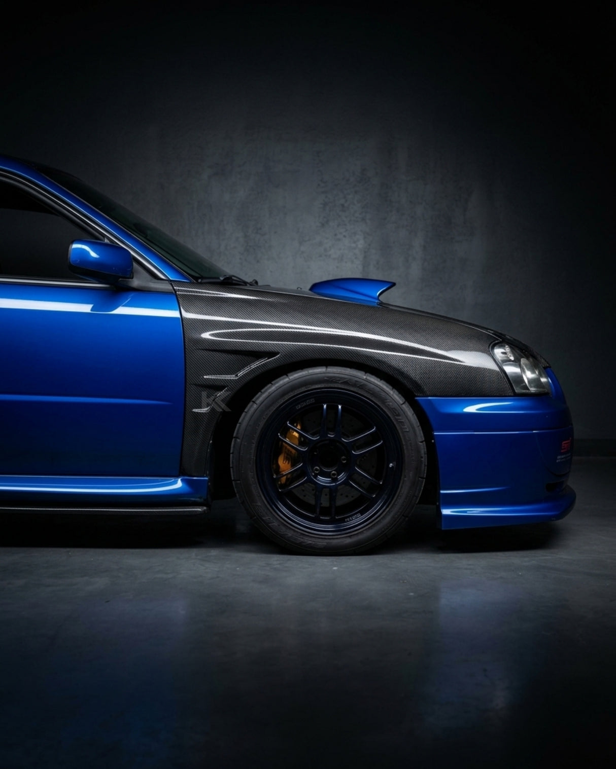 2004–2005 Subaru Impreza WRX STI GT Concept Style Front Over Fenders – Carbon Fiber