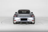 2017-2025 Porsche 718 Cayman Boxster GT4 Style Dry Carbon Fiber Rear Diffuser Lip