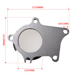 5 Bolt to 3" V-Band Flange Turbo Adaptor Stainless Steel Adapter For T3/T4 Turbo