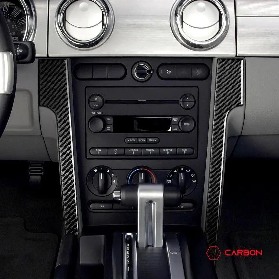 [5pcs] Real Carbon Fiber Lower Dash Overlay for Mustang 2005-2009