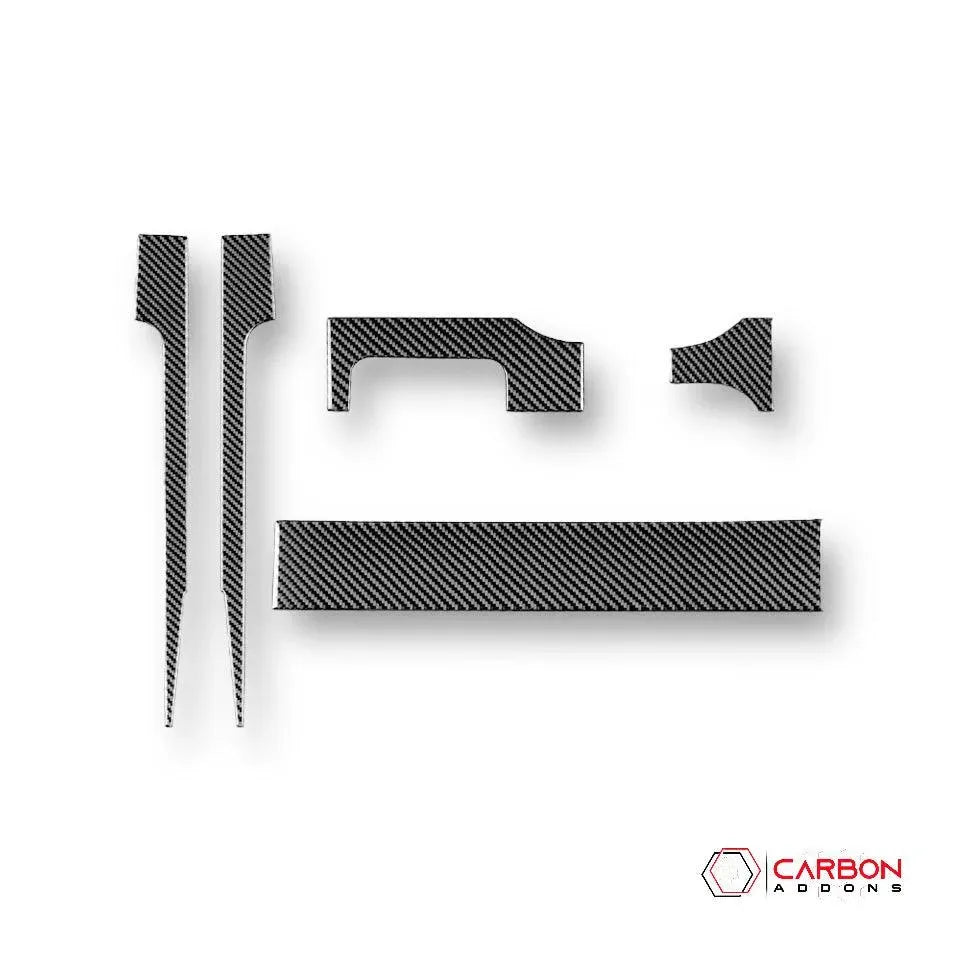 [5pcs] Real Carbon Fiber Lower Dash Overlay for Mustang 2005-2009