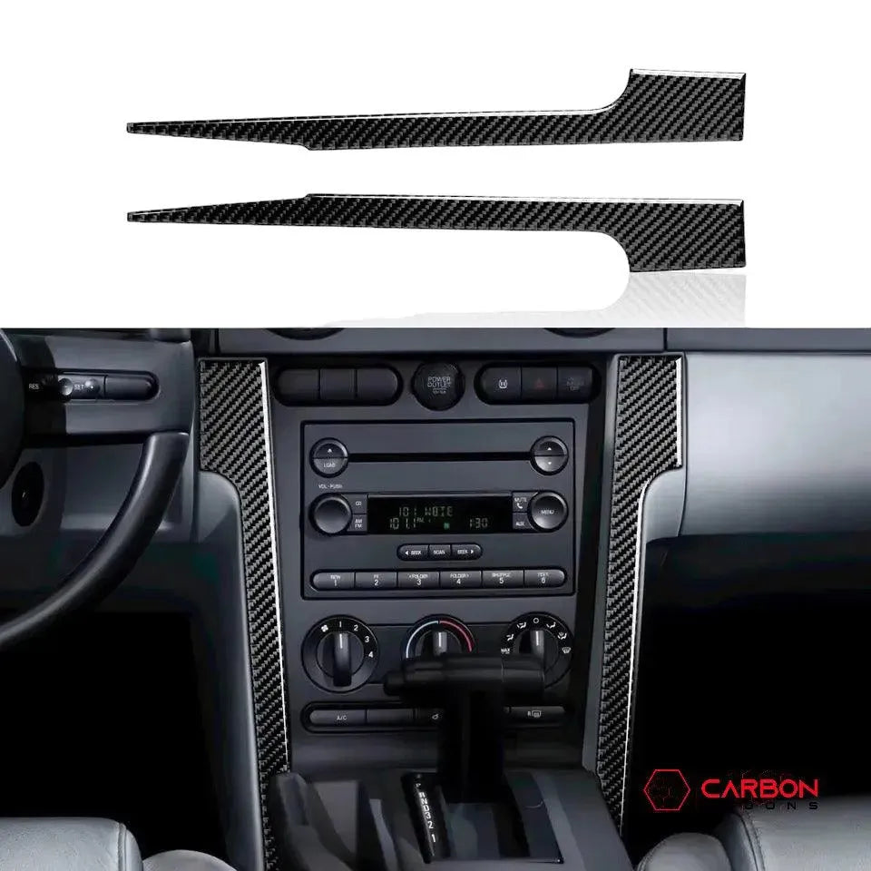 [5pcs] Real Carbon Fiber Lower Dash Overlay for Mustang 2005-2009