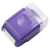 0.67in ID Protection Guard Wide Roller Stamp w/ 3ink Refill Purple