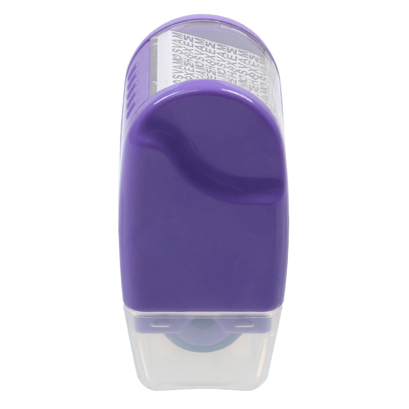 0.67in ID Protection Guard Wide Roller Stamp w/ 3ink Refill Purple