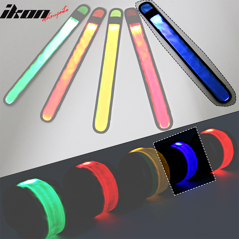 LED Slap Armband Lights Glow Band Strap for Running Cycling Biking