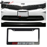 Black License Plate Frame Holder Bracket IKON MOTORSPORTS + Screw Cap