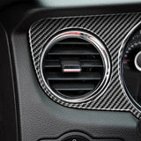 6 PCS Kit Full Dashboard Trim Carbon Fiber Interior Overlay For Mustang 2010-2014