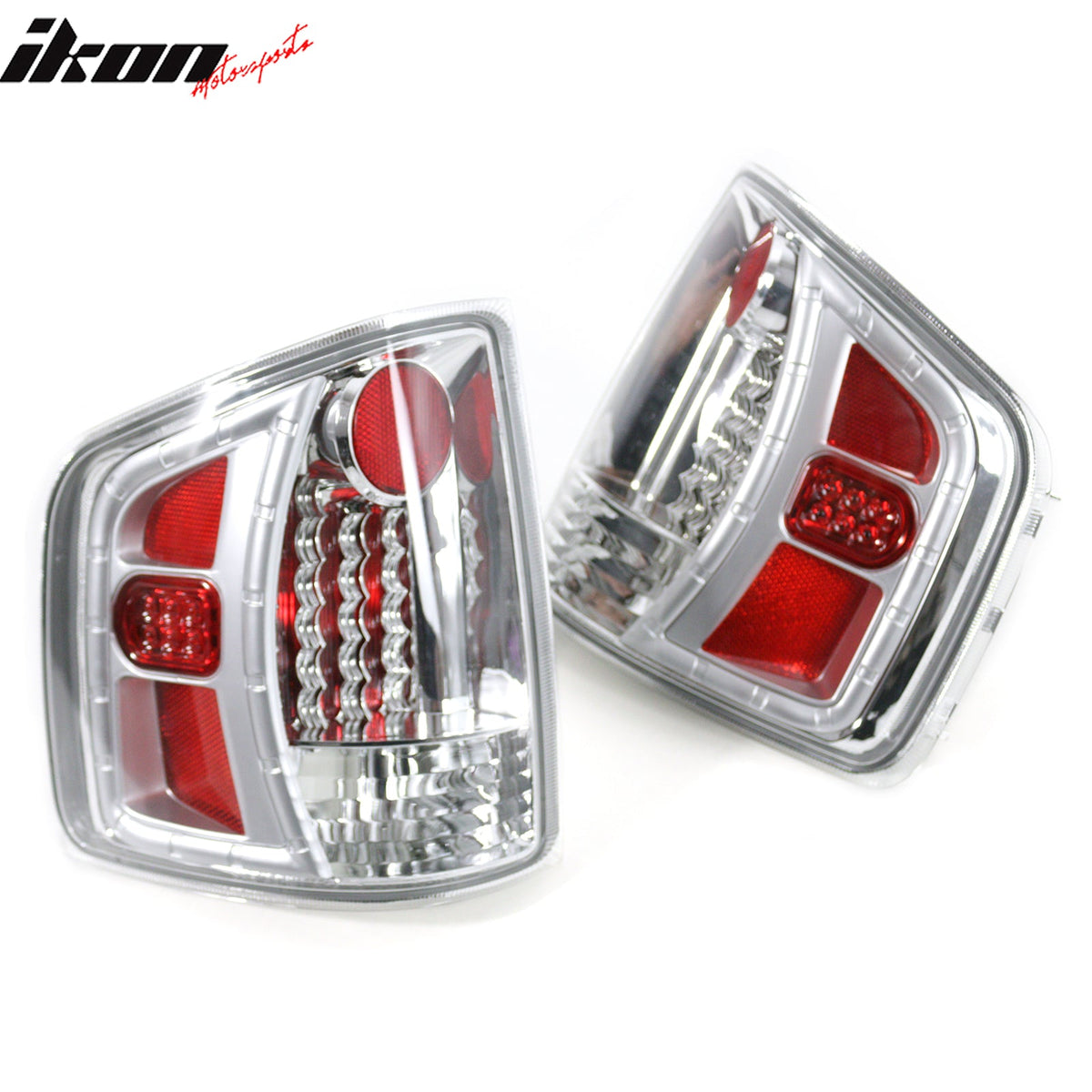 1999-2004 Chevy S10/GMC Sonoma Chrome Housing Rear Tail Lights Assembly Pair
