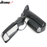 2009-2023 Dodge Ram 1500 2500 3500 Textured Black Towing Mirrors Power Heated w/ LED